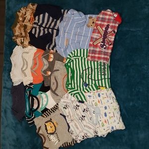 17 piece Baby boy lot 0-3 months